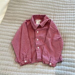 Red Stripe Button Down